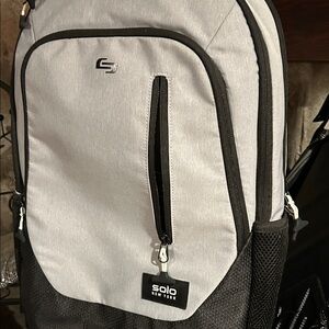 Solo brand Gray and Black Men's Backpack